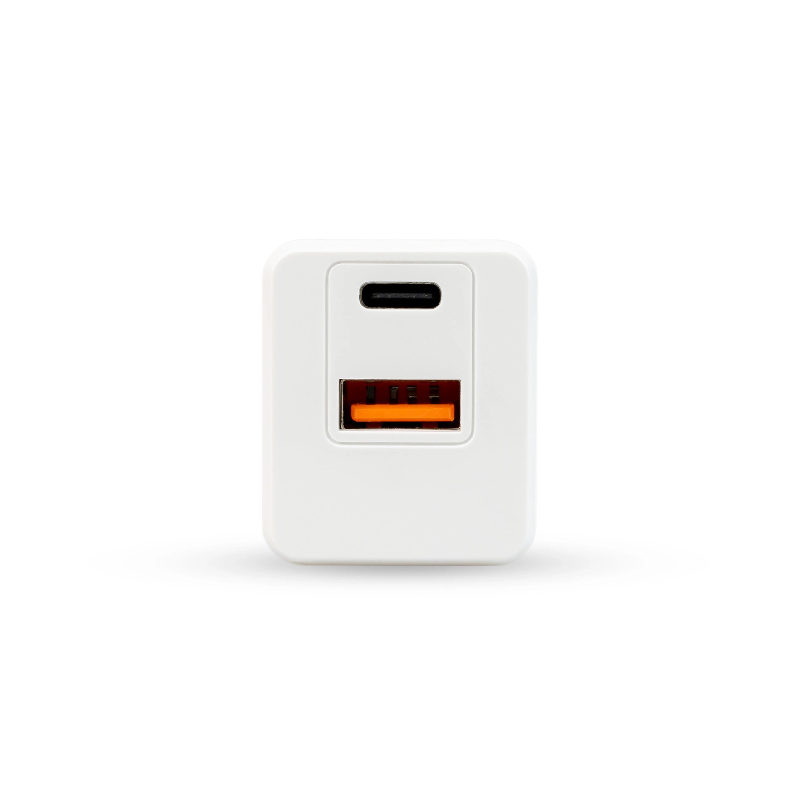 Compact USB-C wall charger on white background