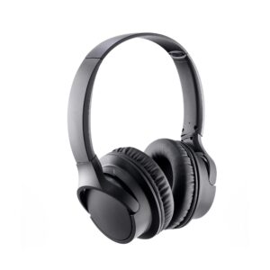 Wireless noise-cancelling over-ear headphones on a neutral studio background